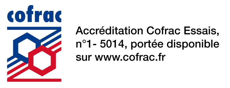 Logo COFRAC accompagné de l'accréditation Exem