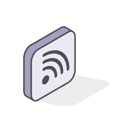 Pictogramme indiquant une zone Wi-Fi